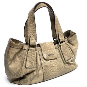 Calvin Klein Leather Embossed Snakeskin Bag